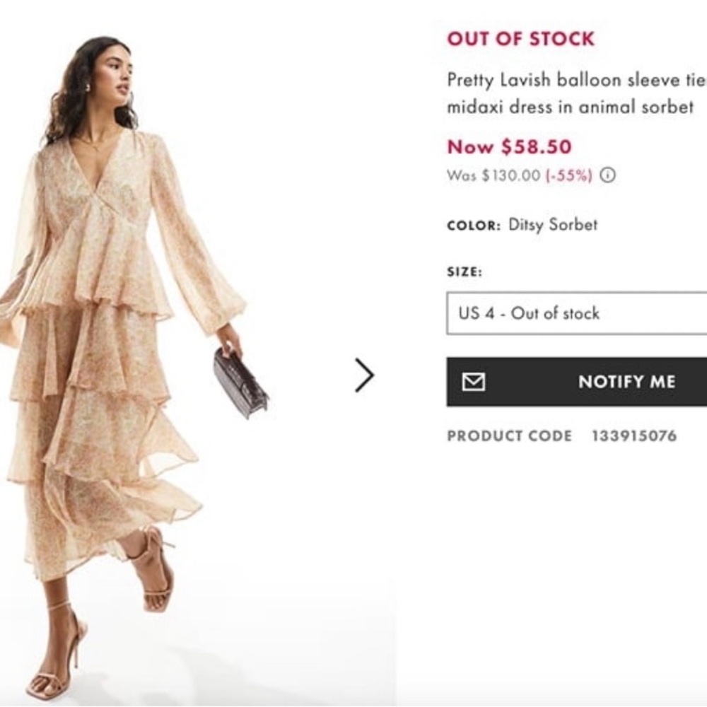 Pretty Lavish Midi Dress